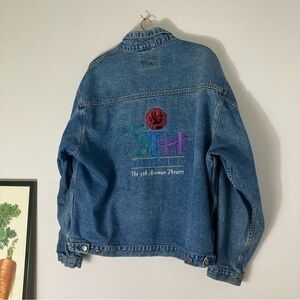 Vintage The 5th Avenue Theatre Company denim jacket size XL